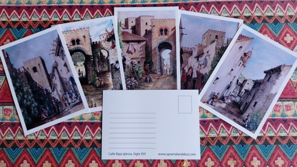 Scenes from Medieval Alhama de Granada, postcards 4pks